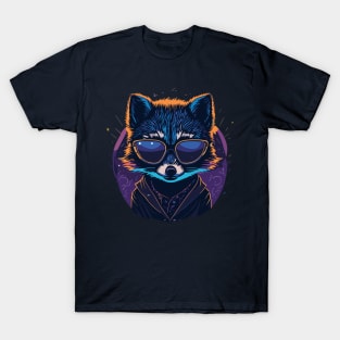 Racoon with glasses T-Shirt